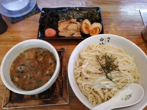 「博多つけ麺 全部のせ（大盛り）」@二代目 白神の写真