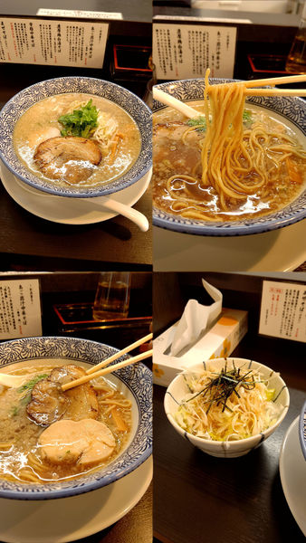 「『背脂中華そば(背脂普通&細麺選択)+ネギ塩チャーシュー丼』」@麺屋 㐂助の写真