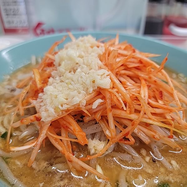 「ネギ味噌ラーメン ニンニク多め」@くるまやラーメン 東村山店の写真