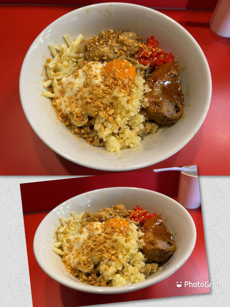 「ジャンクまぜそば（ニンニクマシ、アブラ）」@まぜそばマゼロー 船橋店の写真