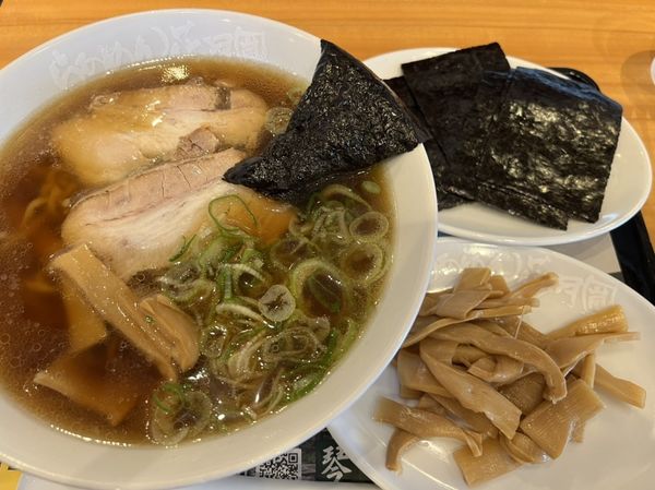「琴平荘、琴平荘メンマ、琴平荘のり」@らあめん花月嵐 浦和美園店の写真