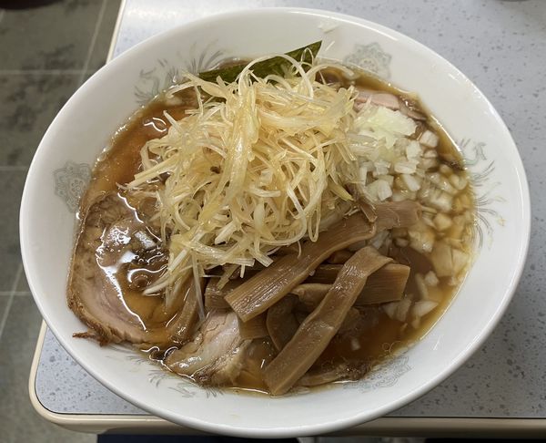 「ネギチャーシューメン　ミックス　そば」@丸幸の写真