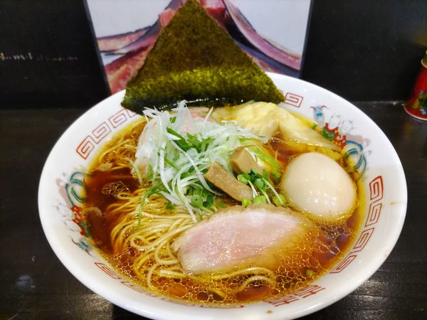 「特製そば鶏大盛り（1100円）」@らぁ麺すみれ堂の写真