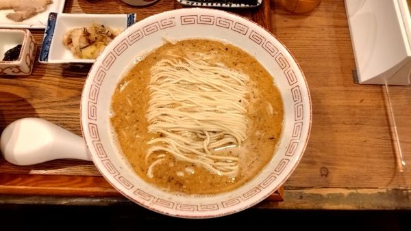 「炭火焼濃厚中華そば定食_1100円」@炭火焼濃厚中華そば 奥倫道の写真