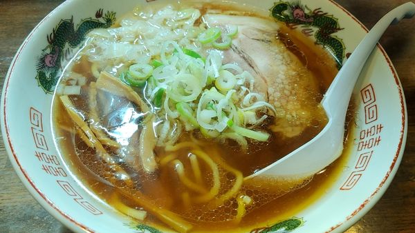 「朝専用中華そば　醤油　太麺」@らあめん 寸八 総本店の写真