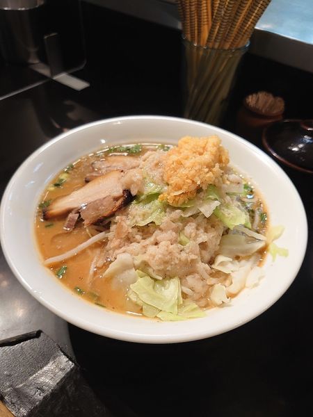 「【限定】背脂ニンニク味噌」@麺家 うえだの写真