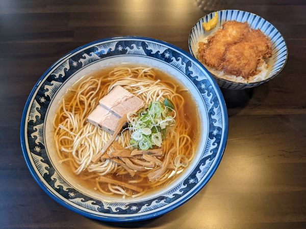 「中華そば＋茶碗タレカツ（醤油）　780円」@斗香庵  OJIMAの写真