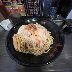 鳥豚油そば中盛り