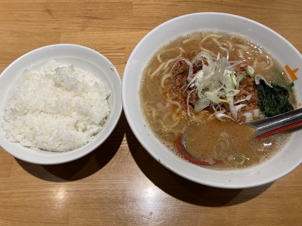 「ざくぴりかため　ライス」@ラーメン大桜 野川店の写真