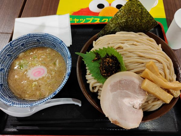 「生七味つけ麺　大　唐揚げめしセット」@舎鈴 イオン板橋店の写真