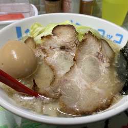 朝ラー塩魚貝煮干し大盛＋のり明太ごはん