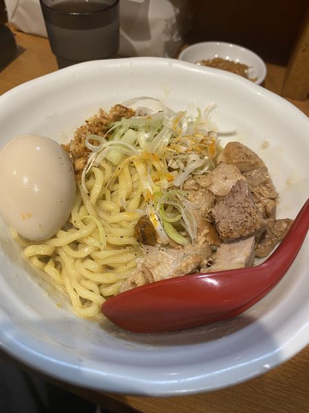 「味玉味噌まぜそば」@らーめん蓮 三軒茶屋店の写真