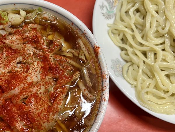 「野菜つけメン(辛め)」@つけめん 丸長 桜台店の写真