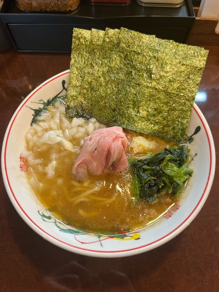 「豚骨醤油ラーメン 850円、海苔+3枚 60円」@こいけのいえけいの写真