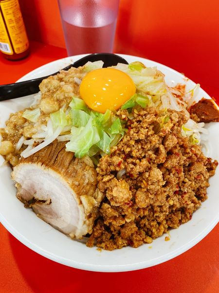 「小汁無し麺」@立川マシマシ 太田店の写真