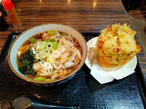 「あんかけ豚肉きのこそば(並盛)730円」@そば三昧 高崎店の写真