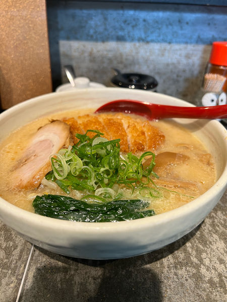 「とんかつ味噌ラーメン　1050円」@らーめん 北の大地の写真