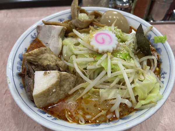 「中華そば(小)730円担々変更60円野菜120円」@所沢大勝軒の写真