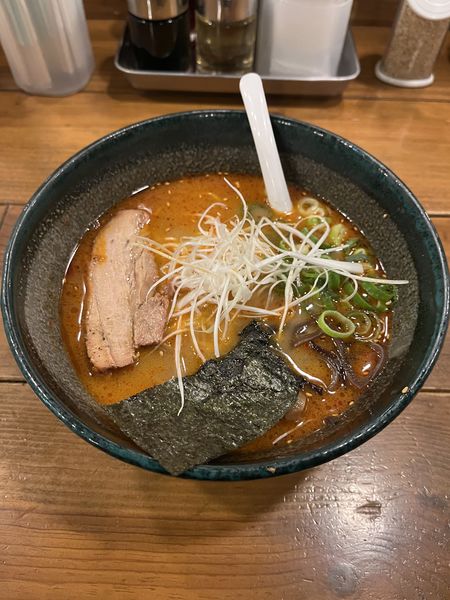 「辛めん」@久留米らーめん 鐡釜 横須賀中央店 横須賀中央店の写真