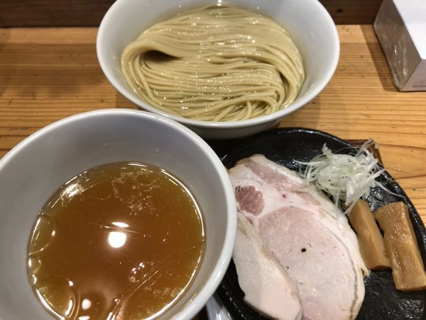 「つけ麺（300g）塩➕あさり油」@麺屋鈴春の写真
