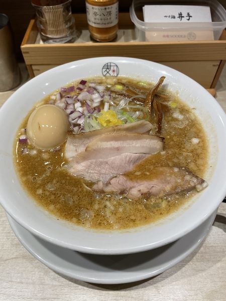「味玉味噌ラーメン、大盛」@味噌NOODLE 麹の写真