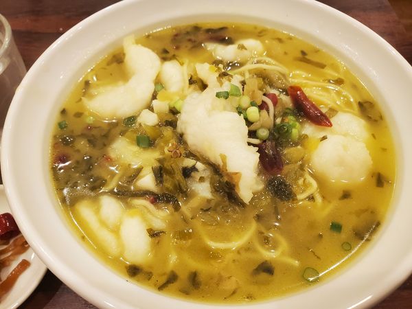 「酸菜鱼面」@湖南人家の写真