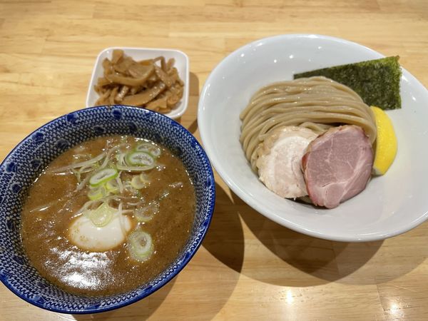 「味玉にぼとんつけ麺＋メンマ」@中華そば 貴将の写真