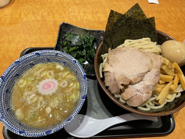「特製つけめん＋ほうれん草」@舎鈴 久喜店の写真