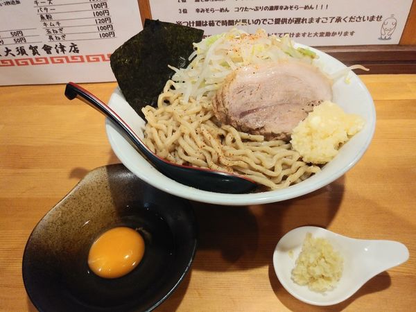 「油そば　にんにく　生姜　900円」@麺屋 大須賀 會津店の写真