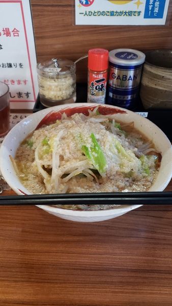 「味噌ラーメン(中盛)900円＋野菜100円」@麺家ひまりの写真