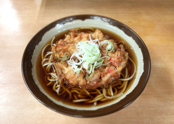 「桜えび天そば(390円)」@金町そばの写真