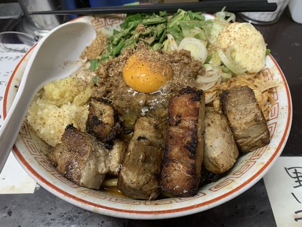 「【限定】台湾汁なし（醤油）（らどん）　1,000円」@自家製麺 まさき（非乳化） 2号店の写真