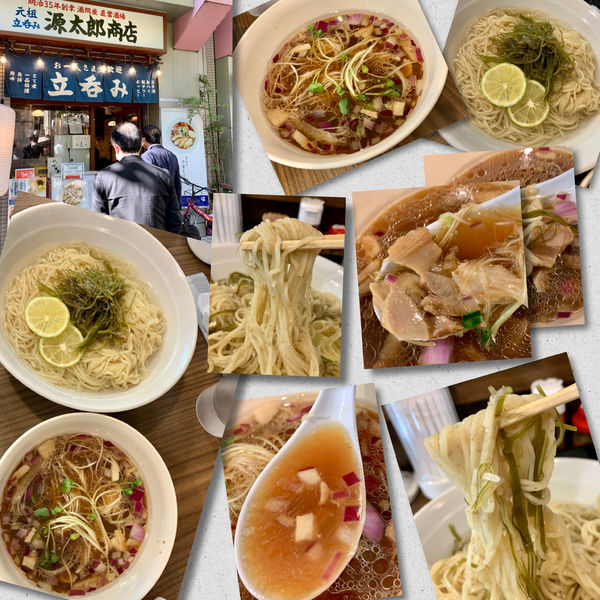 「貝出汁醤油つけ麺～昆布水仕立て～900円」@貝出汁中華そば 源太郎の写真