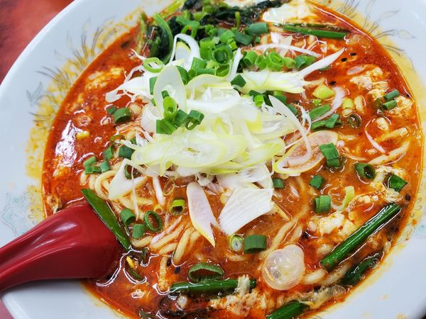 「ドラたんたんめん800円辛さ上級」@らーめん ドラごんちの写真