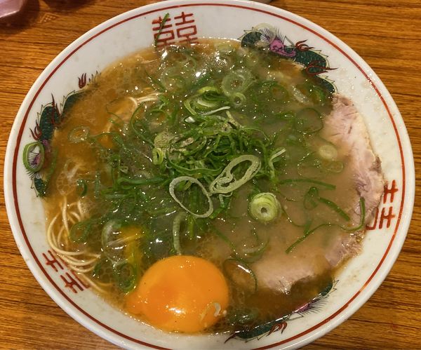 「らーめん」@中洲屋台 長浜ラーメン 初代 健太の写真