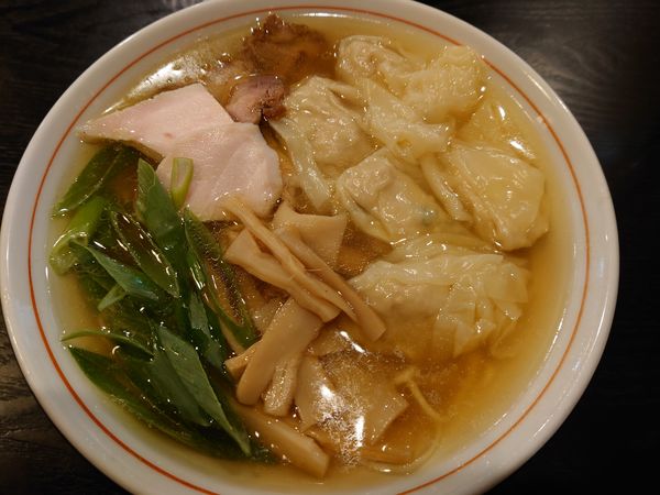 「ワンタン麺（塩）」@まるふじ食堂の写真
