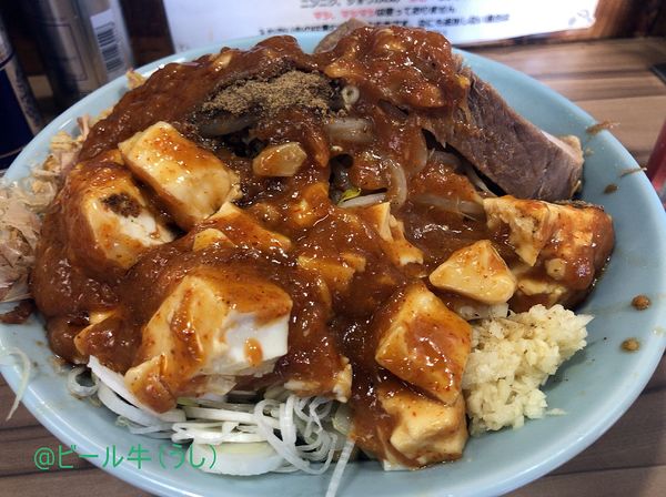 「まぜそばフュージョン(950円)ニンニク」@シン・ヒノブタの写真