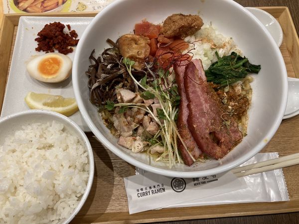 「天竺+肉トッピング」@麺屋 智の写真