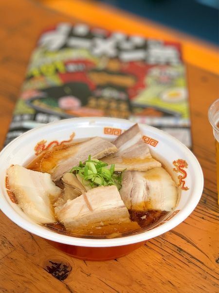 「【優味麺亭 鸐】煮干し香るチャーシュー中華そば」@大つけ麺博 2022の写真