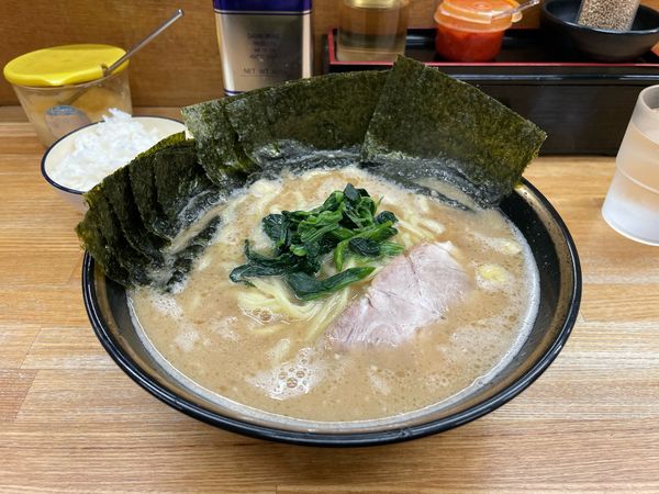 「中ラーメン¥800 海苔増¥100」@八家本陣の写真