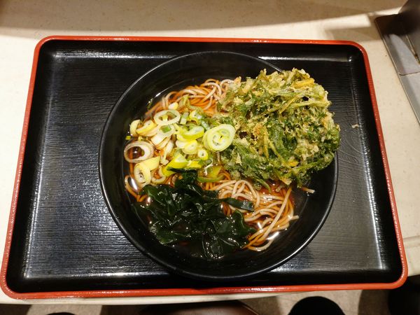 「春菊天そば（500円くらい）」@名代 富士そば 川崎西口店の写真
