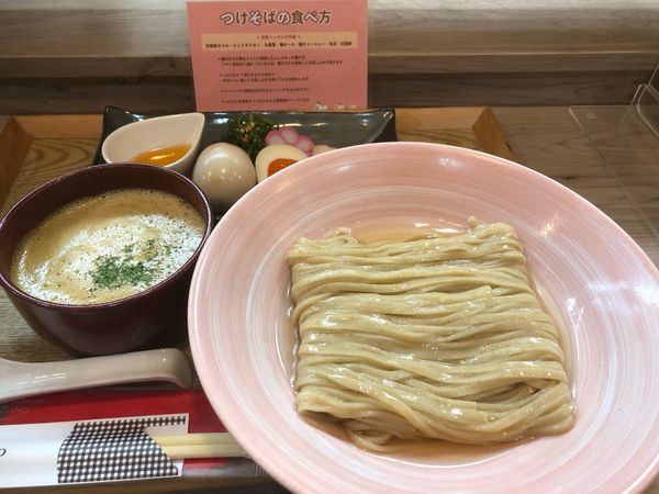 「トマト昆布水のえびつけそば+とりマヨ丼」@えびそば 緋彩の写真