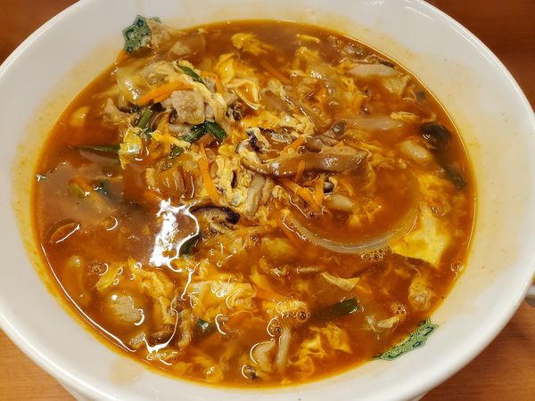 「酸辣きのこ湯麺」@日高屋 平塚パールロード店の写真