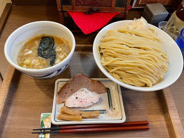 「大山鶏のつけめん（特盛）」@つけめん さなだの写真