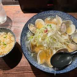 はまぐりラーメン＋ミニ帆立ご飯