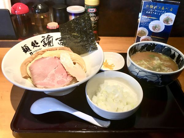 「貝出汁鶏白湯つけ麺(980¥)」@麺処 諭吉 ひたちなか店の写真