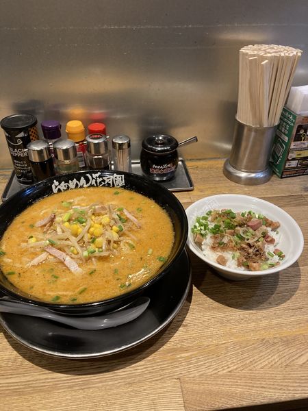 「味噌ラーメン」@らあめん花月嵐 綱島駅前店の写真