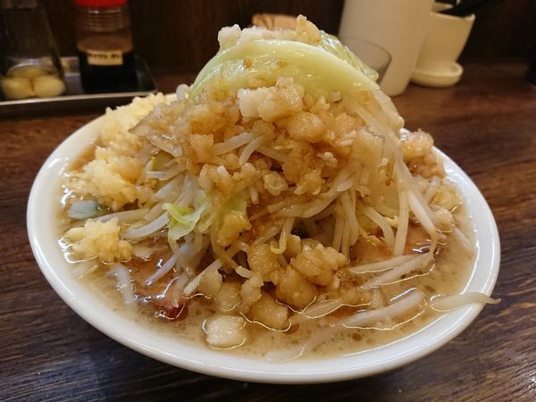 「ガッツリらーめん 全マシ」@伝家 志木店の写真