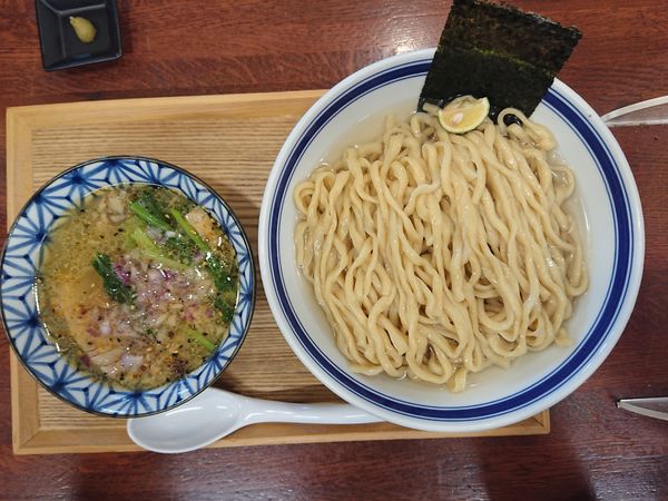 「鰹昆布水つけ麺(塩)」@中華そば 千乃鶏の写真