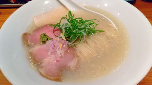 「サッポロ赤星+塩SOBA（¥550+850)」@麺処 源玄の写真